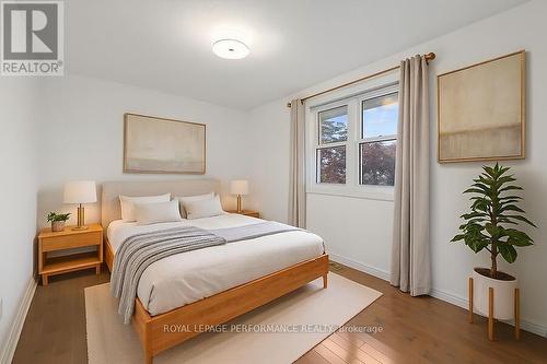 Virtually staged bedroom - 2654 Draper Avenue, Ottawa, ON - Indoor Photo Showing Bedroom