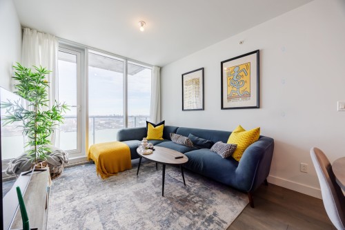 Salon - 1009-1400 Boul. René-Lévesque O., Montréal (Ville-Marie), QC - Indoor Photo Showing Living Room