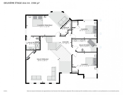 Plan (croquis) - 1623 Rue Michel-Gamelin, Laval (Vimont), QC - Other