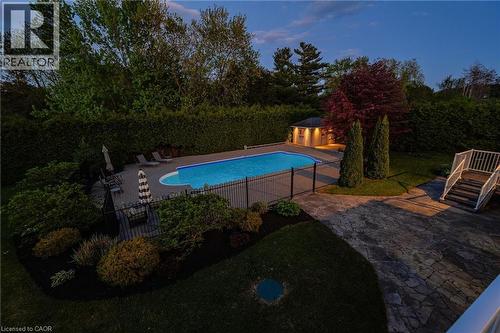 1 Brown Avenue, Cambridge, ON - Outdoor With In Ground Pool With Backyard
