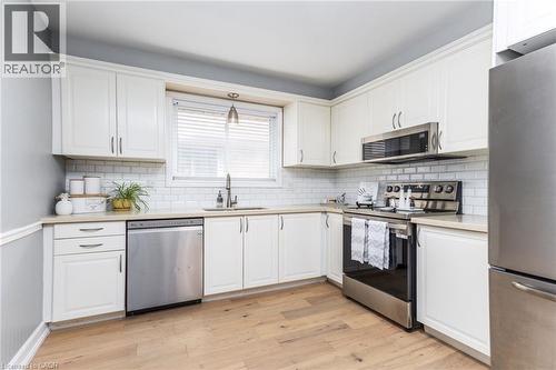 63 Lionsgate Avenue, Hamilton, ON - Indoor Photo Showing Kitchen With Stainless Steel Kitchen With Upgraded Kitchen
