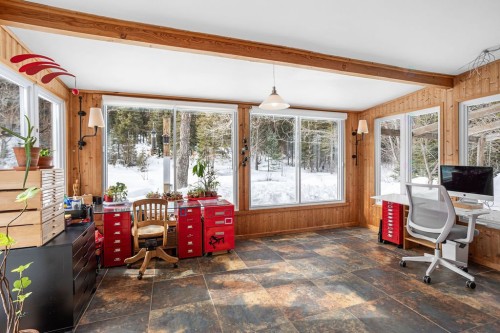 Solarium/Verrière - 1312 8E Rang, Val-David, QC - Indoor Photo Showing Office
