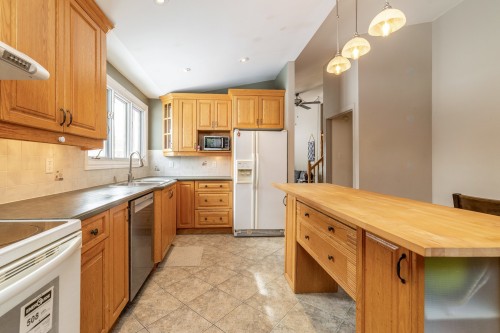 Cuisine - 129 Flamingo Drive, Beaconsfield, QC - Indoor Photo Showing Kitchen With Double Sink
