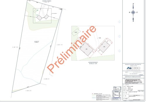 Plan (croquis) - Ch. Cambria, Gore, QC 