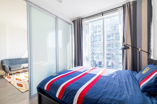 Bedroom - 1708-1155 Rue De La Montagne, Montréal (Ville-Marie), QC - Indoor Photo Showing Bedroom