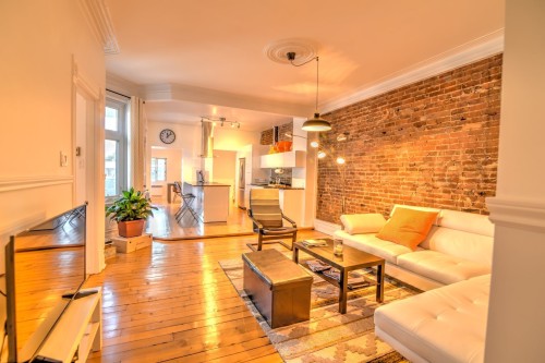 Living Room - 4357 Av. Christophe-Colomb, Montréal (Le Plateau-Mont-Royal), QC - Indoor Photo Showing Living Room