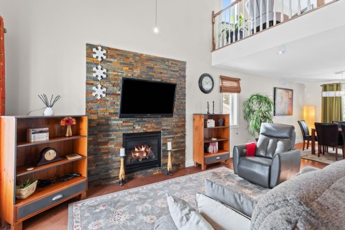 Living Room - 418 3E Avenue, Deux-Montagnes, QC - Indoor Photo Showing Living Room With Fireplace