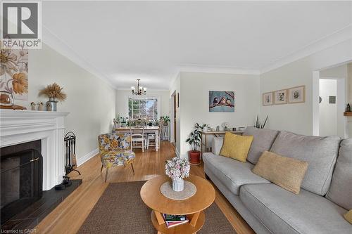 248 Seneca Avenue, Hamilton, ON - Indoor Photo Showing Living Room With Fireplace