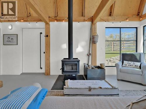 620 Boothe Road, Naramata, BC - Indoor Photo Showing Living Room With Fireplace