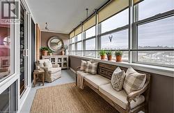 VIRTUALLY STAGED - View of sunroom - 
