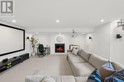 143 Avro Circle, Ottawa, ON - Indoor With Fireplace