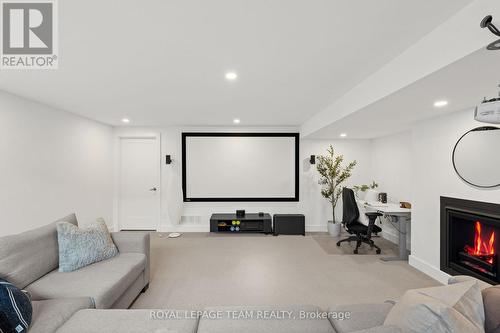 143 Avro Circle, Ottawa, ON - Indoor With Fireplace