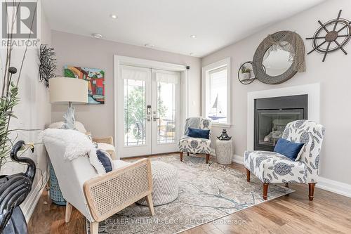 1081 Beach Boulevard, Hamilton, ON - Indoor With Fireplace