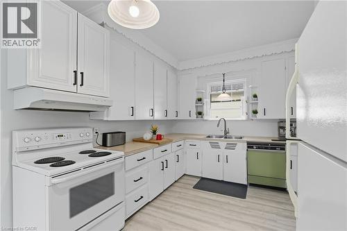 157 East 5Th Street, Hamilton, ON - Indoor Photo Showing Kitchen With Double Sink