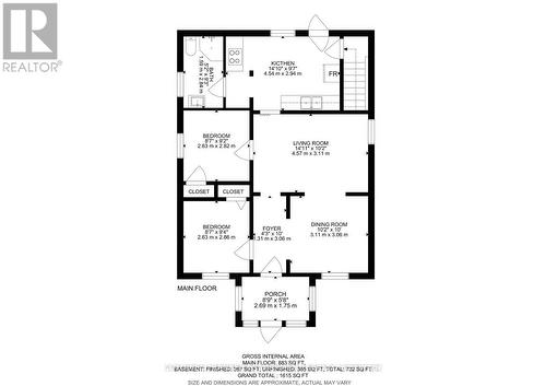 Main Floor Plan - 122 Cedar Street, Cambridge, ON - Other