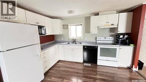 #14 Cypress Mobile Home Park, Maple Creek, SK - Indoor Photo Showing Kitchen With Double Sink