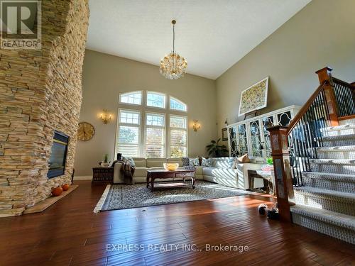 225 Terrace Wood Crescent, Kitchener, ON - Indoor Photo Showing Living Room With Fireplace
