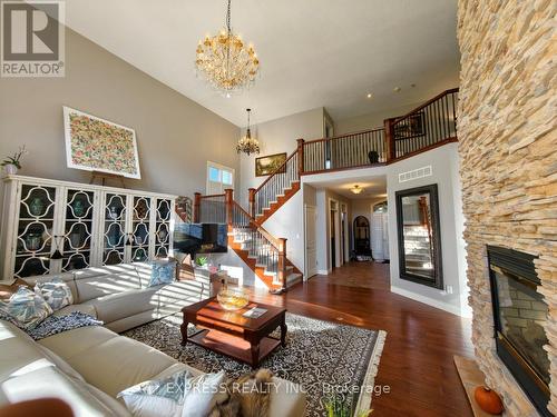 225 Terrace Wood Crescent, Kitchener, ON - Indoor Photo Showing Living Room With Fireplace