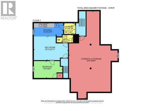 Basement Floor Plan - 287 Main Street E, Grimsby, ON - Other