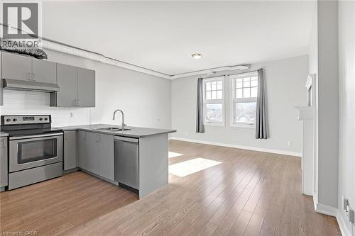 657 Barton Street E Unit# 302, Hamilton, ON - Indoor Photo Showing Kitchen With Stainless Steel Kitchen With Double Sink