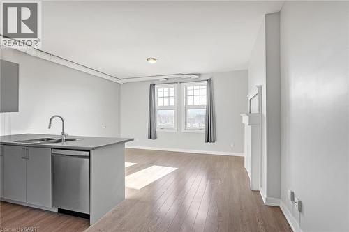 657 Barton Street E Unit# 302, Hamilton, ON - Indoor Photo Showing Kitchen With Double Sink