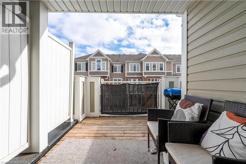 View of patio with a residential view - 143 Ridge Road Unit# 48, Cambridge, ON - Outdoor With Exterior