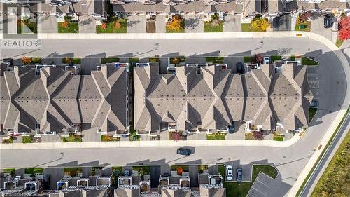 Aerial view of residential area - 143 Ridge Road Unit# 48, Cambridge, ON -  With View