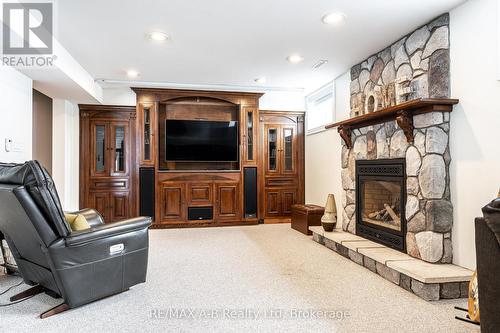 4609 Road 164, West Perth (Logan), ON - Indoor Photo Showing Living Room With Fireplace