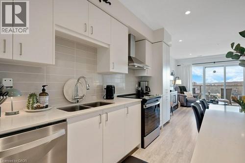 50 Grand Avenue S Unit# 712, Cambridge, ON - Indoor Photo Showing Kitchen With Double Sink With Upgraded Kitchen