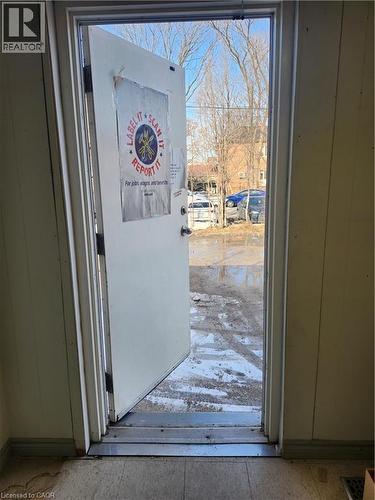 Door to parking lot - 479 Main Street E, Hamilton, ON 