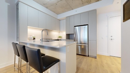 Cuisine - 511-9290 Av. Dubuisson, Montréal (Mercier/Hochelaga-Maisonneuve), QC - Indoor Photo Showing Kitchen With Upgraded Kitchen