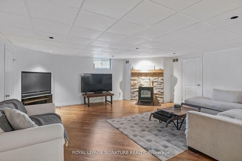5359 Eighth Line, Erin, ON - Indoor Photo Showing Living Room With Fireplace