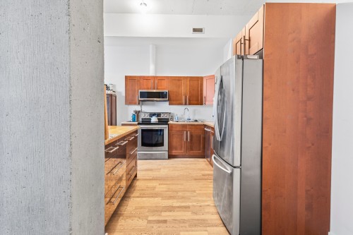 Kitchen - 506-125 Rue Chabanel O., Montréal (Ahuntsic-Cartierville), QC - Indoor Photo Showing Kitchen With Stainless Steel Kitchen