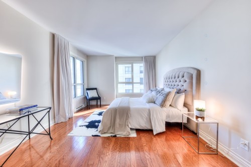 Chambre à coucher - 18C-1210 Boul. De Maisonneuve O., Montréal (Ville-Marie), QC - Indoor Photo Showing Bedroom