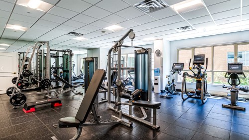 Salle d'exercice - 18C-1210 Boul. De Maisonneuve O., Montréal (Ville-Marie), QC - Indoor Photo Showing Gym Room