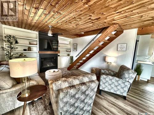 79 Snedden Crescent, Maple Bush Rm No. 224, SK - Indoor Photo Showing Living Room With Fireplace