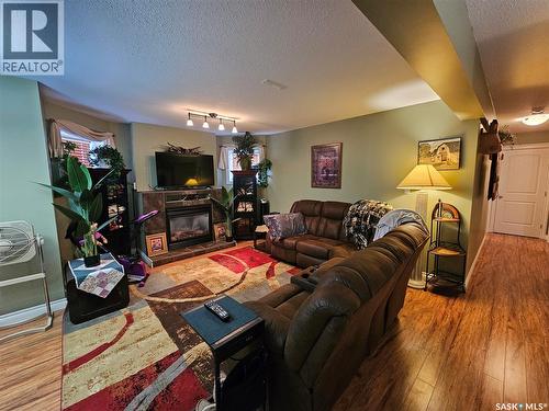30 St Boniface Avenue, Goodsoil, SK - Indoor Photo Showing Living Room With Fireplace