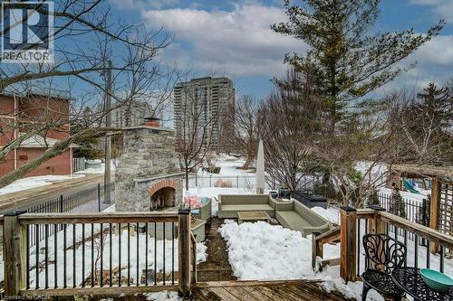 View over patio & yard - 124 Allen Street E, Waterloo, ON - Outdoor With Deck Patio Veranda