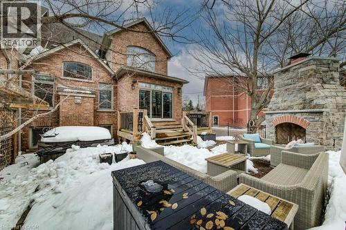 Patio sitting area - 124 Allen Street E, Waterloo, ON - Outdoor With Deck Patio Veranda