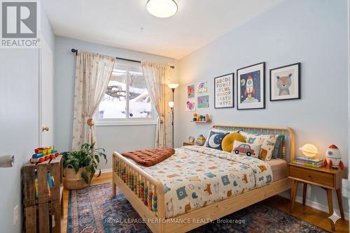 Digitall staged bedroom - 1430 Edgecliffe Avenue, Ottawa, ON - Indoor Photo Showing Bedroom