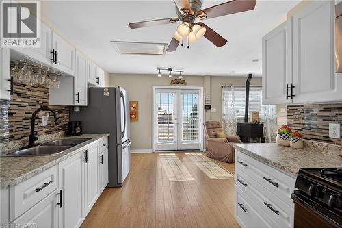 87 Lakeshore Road, Haldimand, ON - Indoor Photo Showing Kitchen With Double Sink