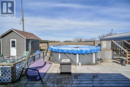 87 Lakeshore Road, Haldimand, ON - Outdoor With Above Ground Pool With Deck Patio Veranda
