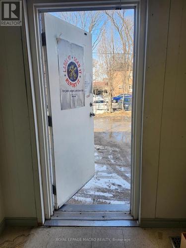 Rear door to parking lot - 479 Main Street E, Hamilton, ON 