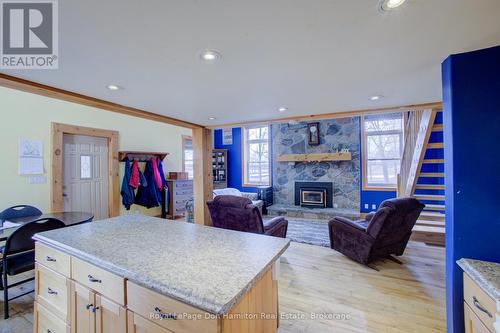 8539 Concession 8, Mapleton, ON - Indoor With Fireplace