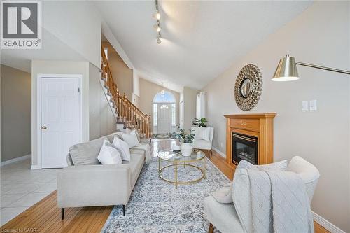 6 Keller Crescent, Kitchener, ON - Indoor Photo Showing Living Room With Fireplace