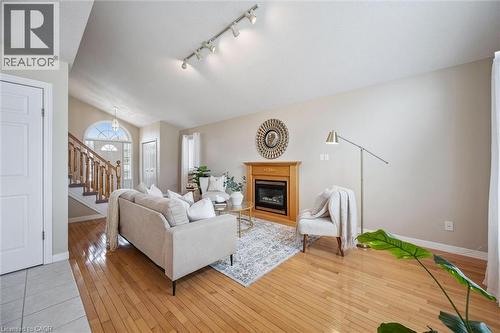 6 Keller Crescent, Kitchener, ON - Indoor Photo Showing Living Room With Fireplace