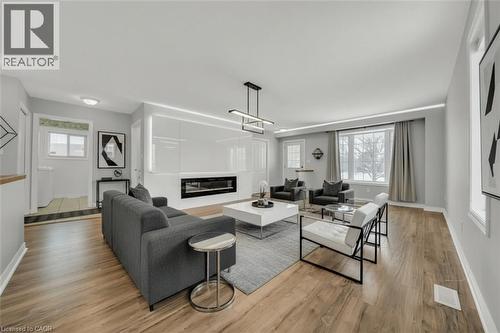114 Glencliffe Court, Kitchener, ON - Indoor Photo Showing Living Room With Fireplace