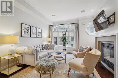 25 Ruby Lang Lane, Toronto, ON - Indoor Photo Showing Living Room With Fireplace