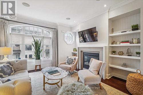 25 Ruby Lang Lane, Toronto, ON - Indoor Photo Showing Living Room With Fireplace
