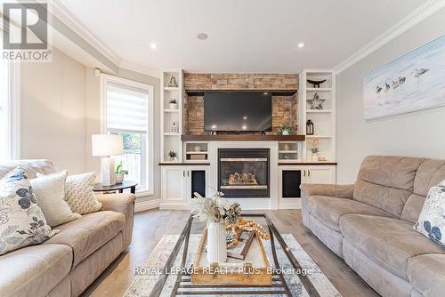 20 Navy Crescent, Brampton, ON - Indoor Photo Showing Living Room With Fireplace